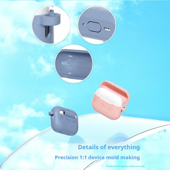 Bild 6, AirPods Pro 3 Skal Med Blommigt Tryck Silikon Gul