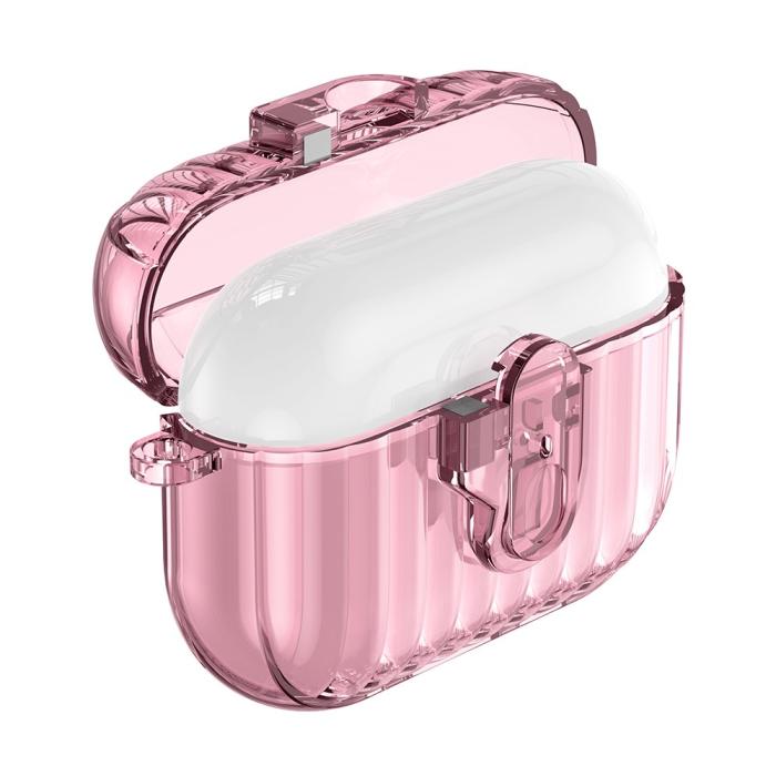 Bild 2, AirPods Pro 3 Skal Hybrid Shell Texture Rosa