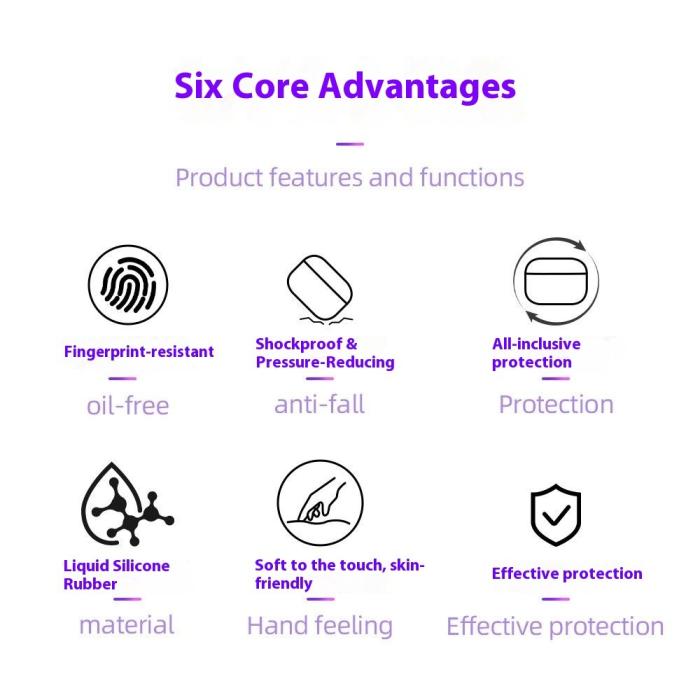 Bild 2, AirPods Pro 3 Skal Silikon Med Nyckelring Katt Blå