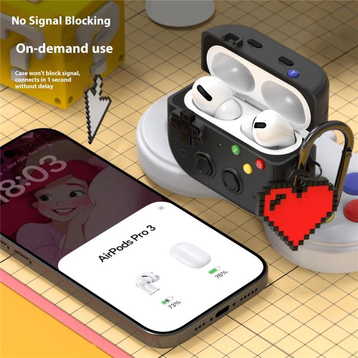 Bild 3, AirPods Pro 3 Skal Game Console Grå