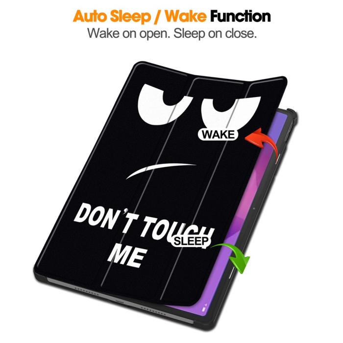 Bild 3, Lenovo Idea Tab Pro Fodral Tri-Fold Dont Touch Me