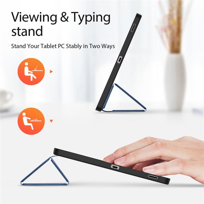 Bild 3, DUX DUCIS Galaxy Tab S10 FE Plus Fodral DOMO Tri-Fold Blå