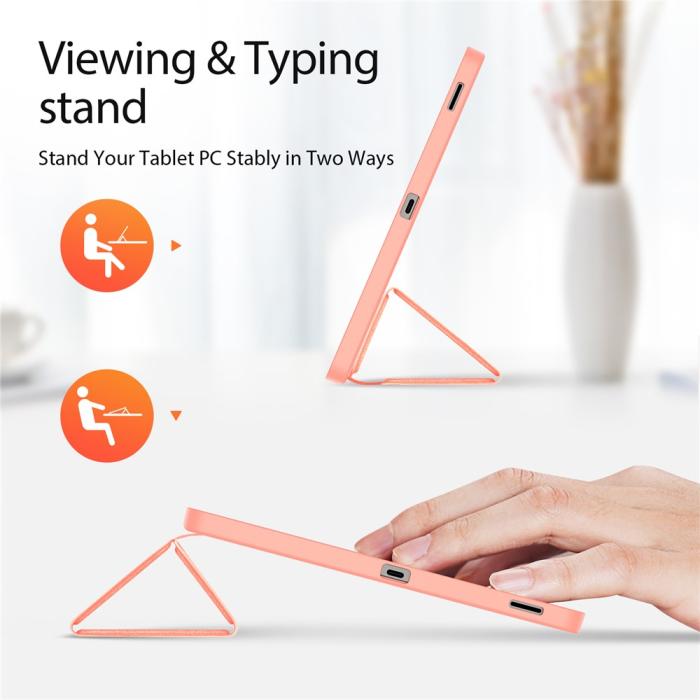 Bild 3, DUX DUCIS Galaxy Tab S10 FE Plus Fodral DOMO Tri-Fold Rosa