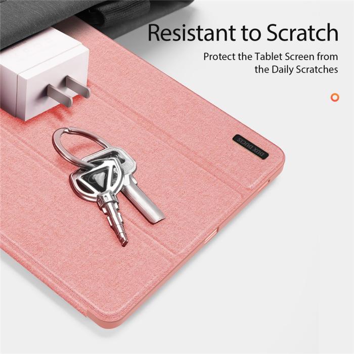 Bild 4, DUX DUCIS Galaxy Tab S10 FE Plus Fodral DOMO Tri-Fold Rosa