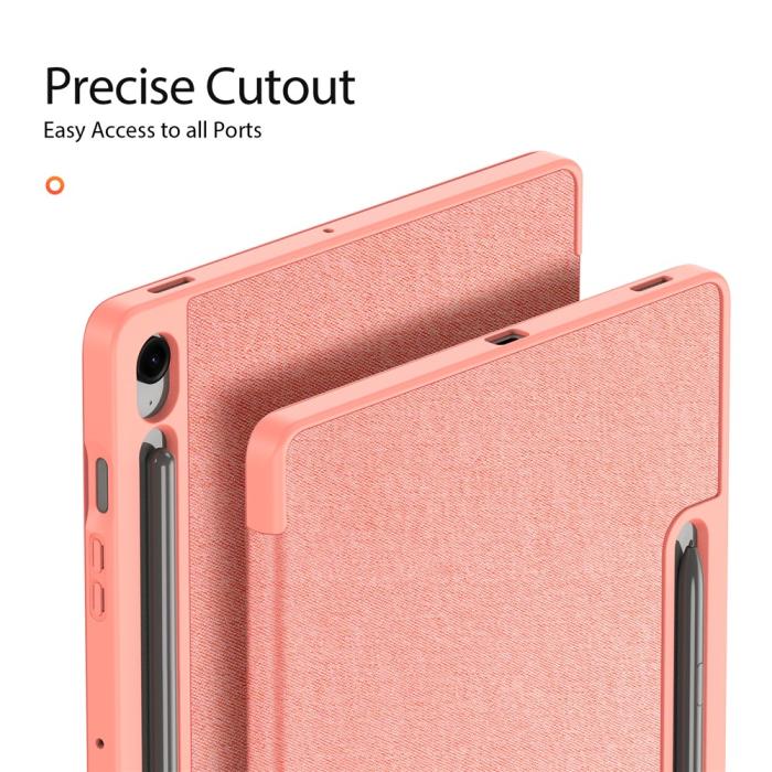 Bild 5, DUX DUCIS Galaxy Tab S10 FE Plus Fodral DOMO Tri-Fold Rosa