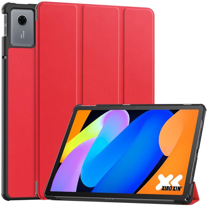 Bild 1, Lenovo Idea Tab Fodral Tri-Fold Läder Röd