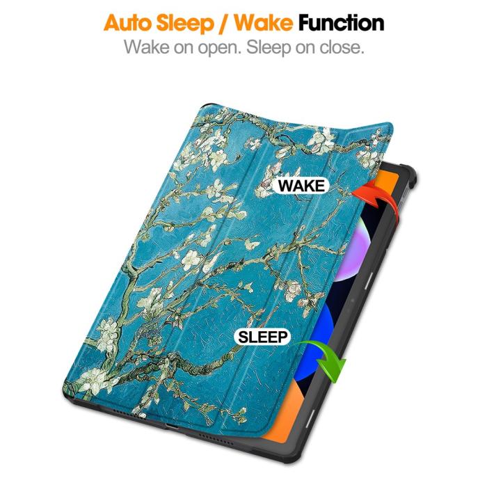 Bild 3, Lenovo Idea Tab Fodral Tri-Fold Peach Blossom