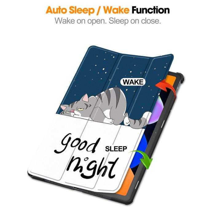 Bild 3, Lenovo Idea Tab Fodral Tri-Fold Katt