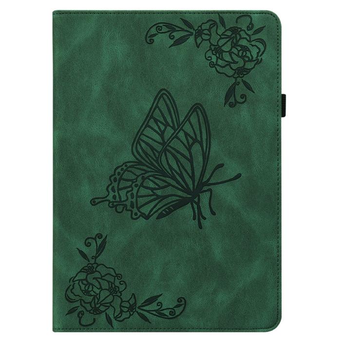 Bild 6, Samsung Galaxy Tab A11 / A9 Fodral Butterfly Flower Grön