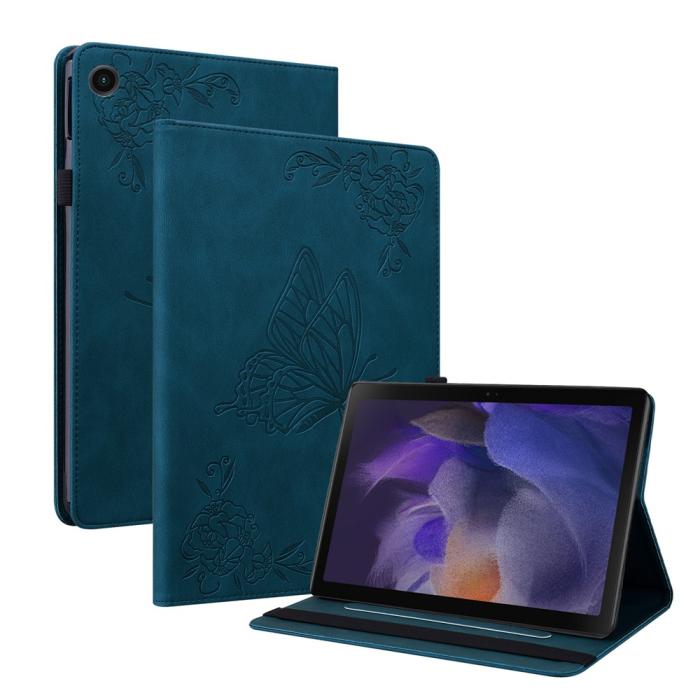 Bild 1, Samsung Galaxy Tab A11 / A9 Fodral Butterfly Flower Blå