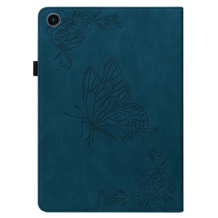 Bild 5, Samsung Galaxy Tab A11 / A9 Fodral Butterfly Flower Blå