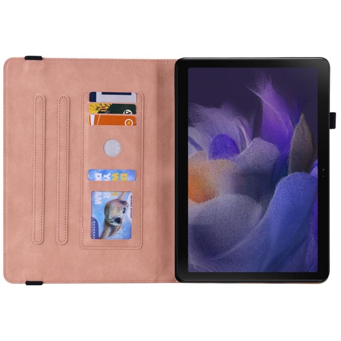 Bild 2, Samsung Galaxy Tab A11 / A9 Fodral Butterfly Flower Rosa