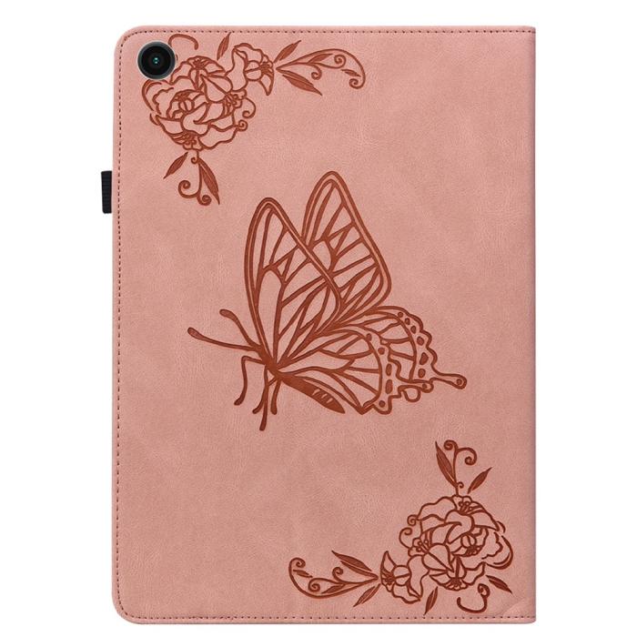 Bild 5, Samsung Galaxy Tab A11 / A9 Fodral Butterfly Flower Rosa