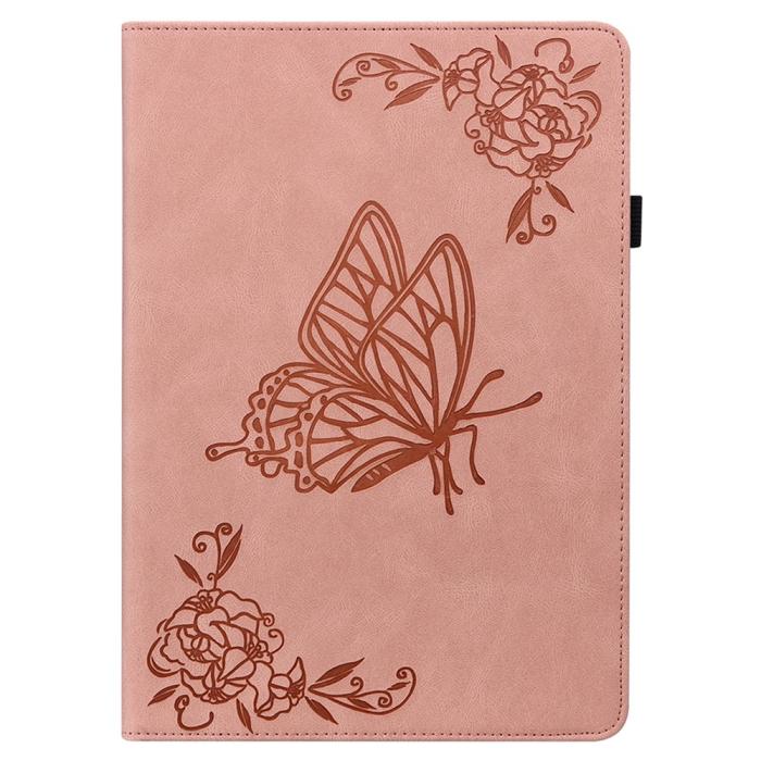 Bild 6, Samsung Galaxy Tab A11 / A9 Fodral Butterfly Flower Rosa