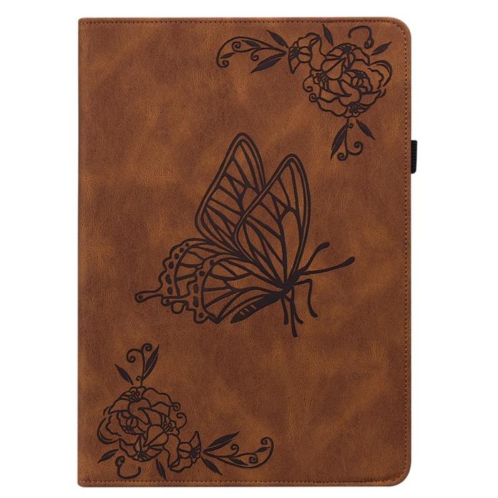 Bild 6, Samsung Galaxy Tab A11 / A9 Fodral Butterfly Flower Brun