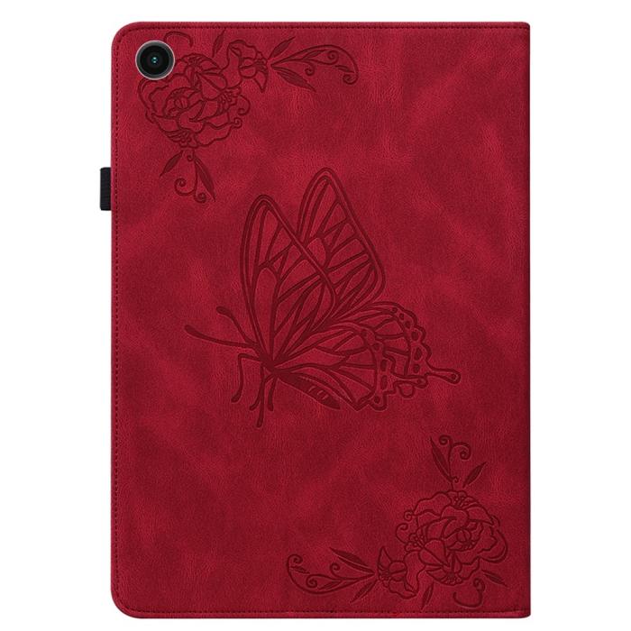 Bild 5, Samsung Galaxy Tab A11 Plus Fodral Butterfly Flower Röd