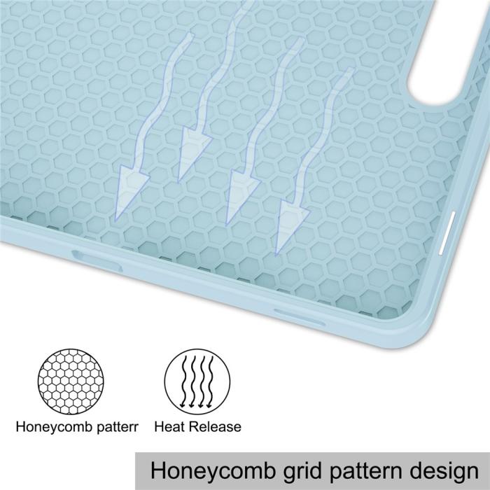 Bild 6, Samsung Galaxy Tab S10 Lite Fodral Tri-Fold Pennhållare Blå