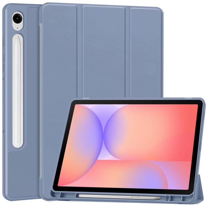 Bild 1, Samsung Galaxy Tab S10 Lite Fodral Tri-Fold Pennhållare Lila