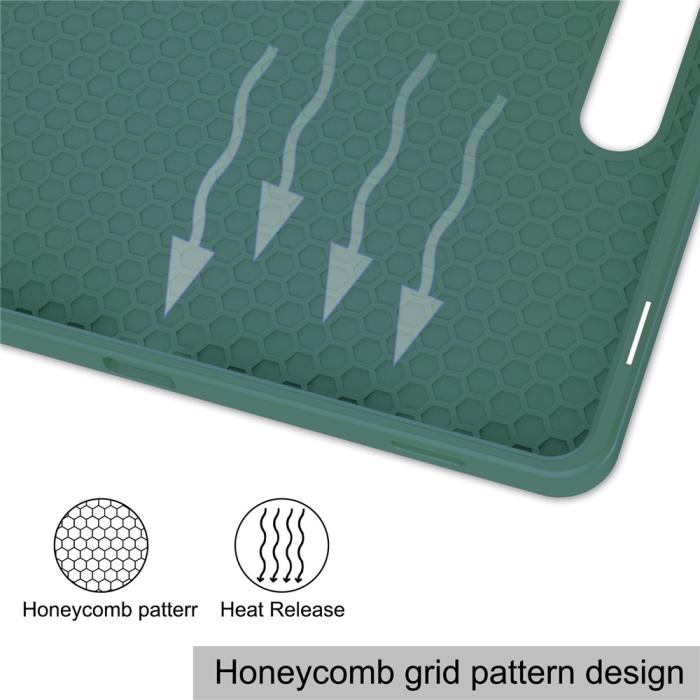 Bild 6, Samsung Galaxy Tab S10 Lite Fodral Tri-Fold Pennhållare Grön