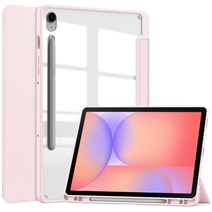 Bild 1, Samsung Galaxy Tab S10 Lite Fodral Tri-Fold Hybrid Rosa