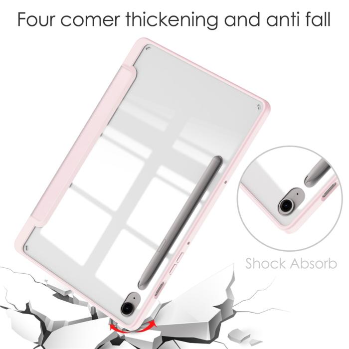 Bild 5, Samsung Galaxy Tab S10 Lite Fodral Tri-Fold Hybrid Rosa
