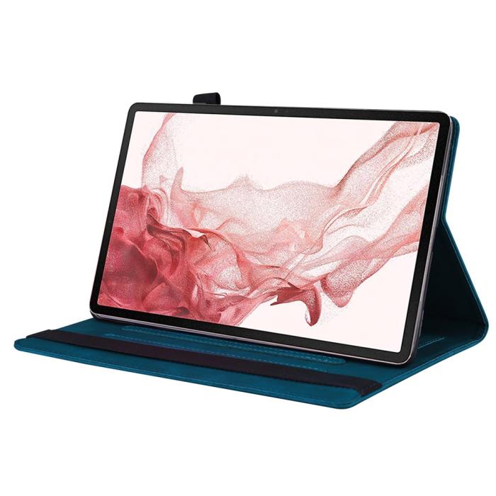 Bild 3, Galaxy Tab S11/S10 Lite/S10 FE/S9/S9 FE/S8/S7 Fodral Läder Blå