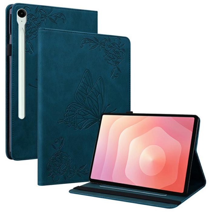 Bild 1, Samsung Galaxy Tab S11 Fodral Butterfly Flower Blå