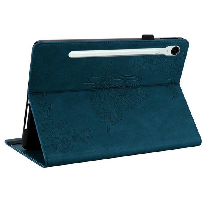 Bild 4, Samsung Galaxy Tab S11 Fodral Butterfly Flower Blå