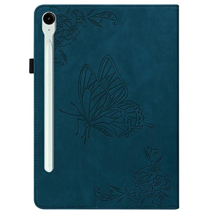 Bild 6, Samsung Galaxy Tab S11 Fodral Butterfly Flower Blå