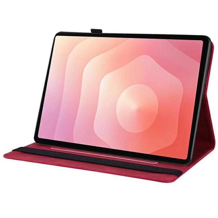 Bild 3, Samsung Galaxy Tab S11 Fodral Butterfly Flower Röd