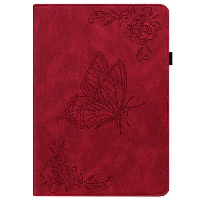 Bild 5, Samsung Galaxy Tab S11 Fodral Butterfly Flower Röd