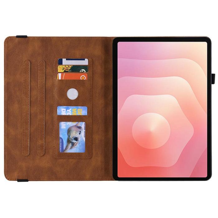 Bild 2, Samsung Galaxy Tab S11 Fodral Butterfly Flower Brun