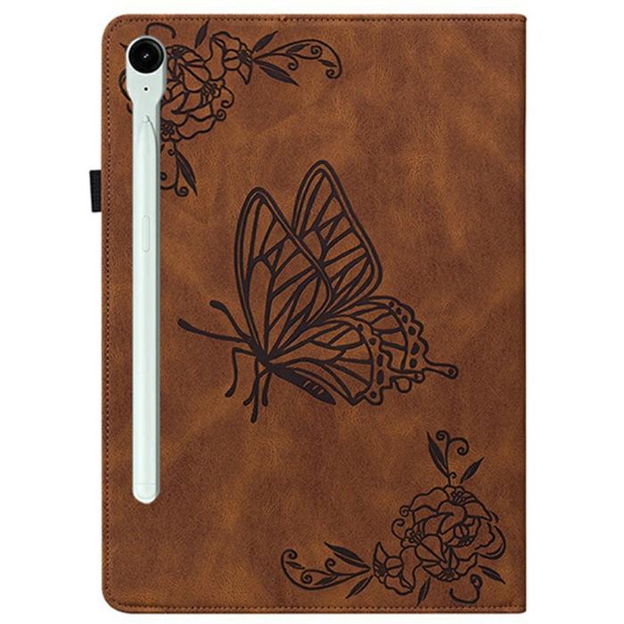 Bild 6, Samsung Galaxy Tab S11 Fodral Butterfly Flower Brun