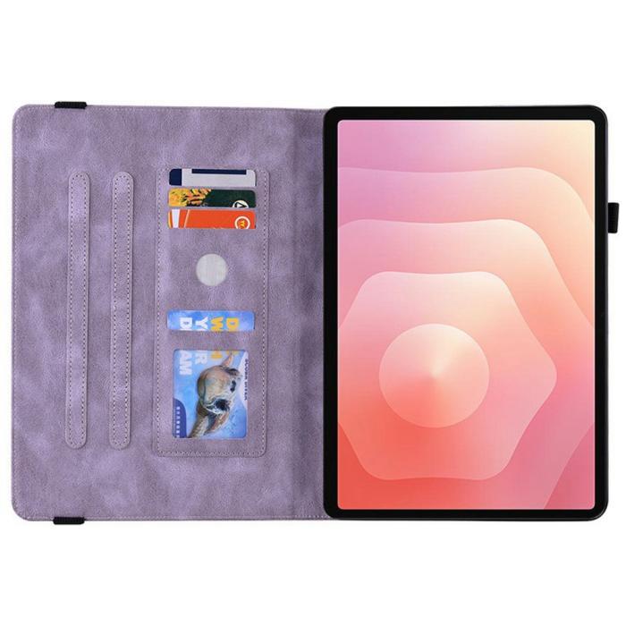 Bild 2, Samsung Galaxy Tab S11 Fodral Butterfly Flower Lila