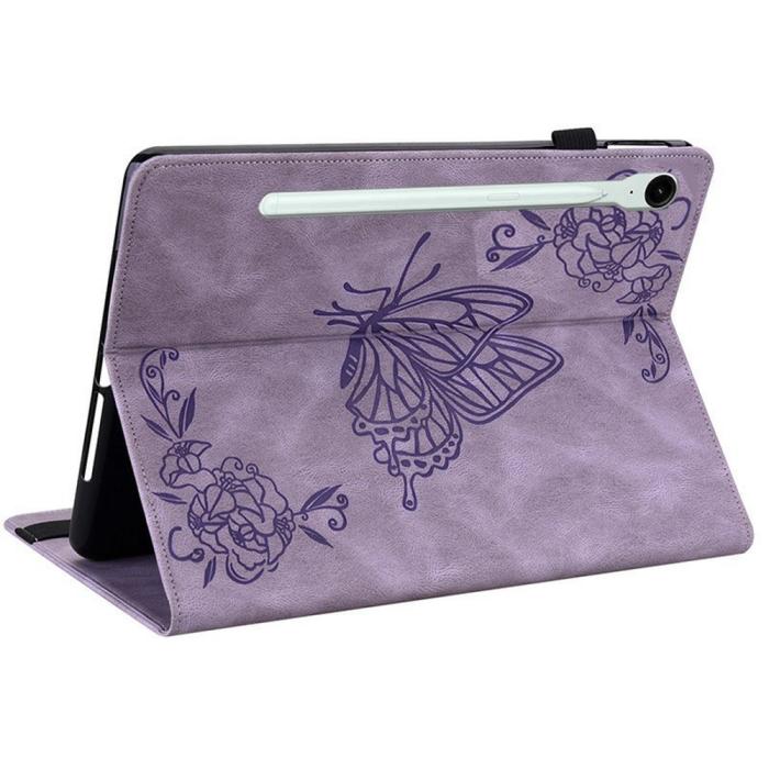 Bild 4, Samsung Galaxy Tab S11 Fodral Butterfly Flower Lila