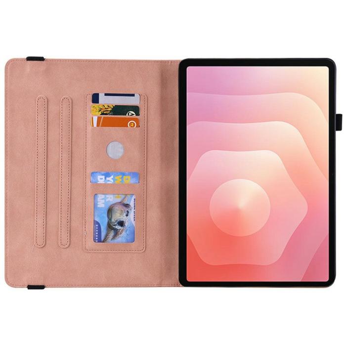 Bild 2, Samsung Galaxy Tab S11 Fodral Butterfly Flower Rosa