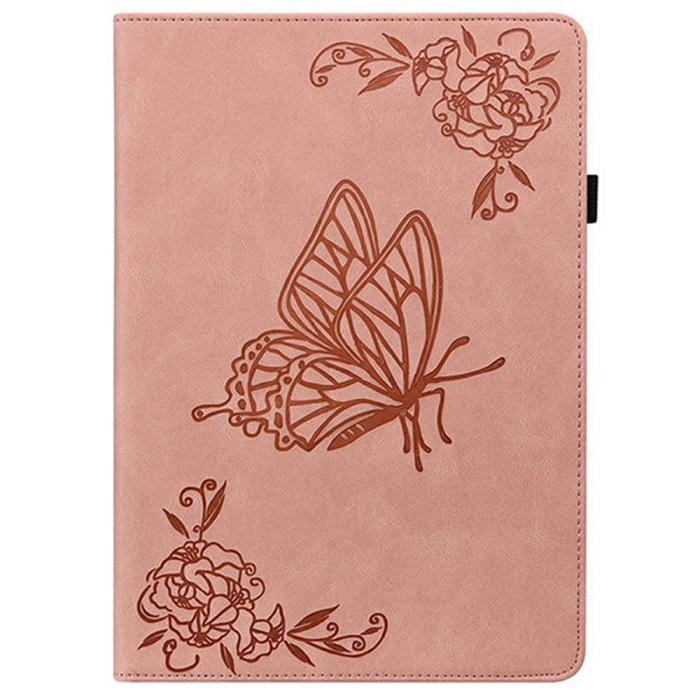 Bild 5, Samsung Galaxy Tab S11 Fodral Butterfly Flower Rosa