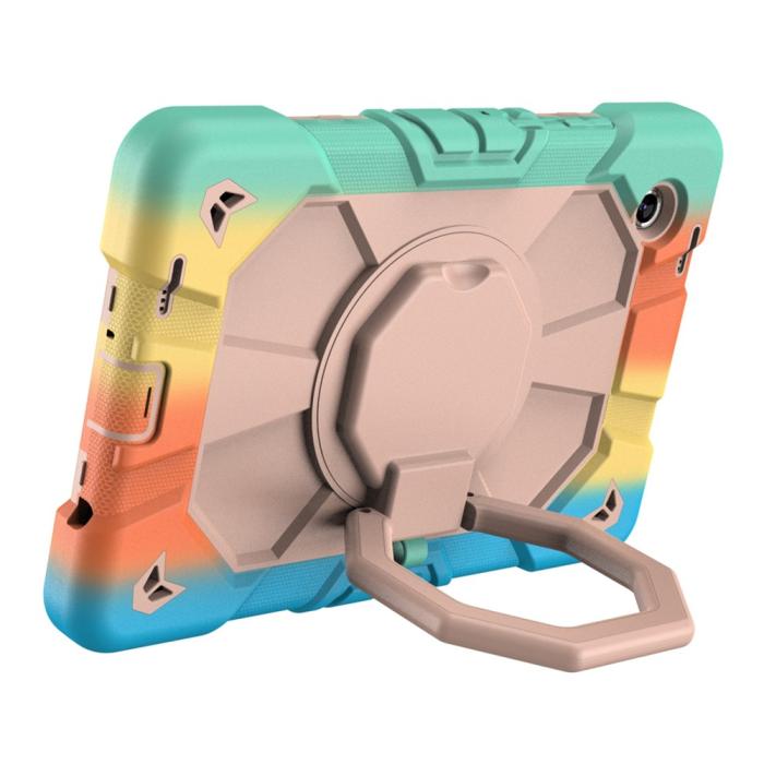 Bild 2, Galaxy Tab A11 Skal Kickstand Shockproof Rainbow