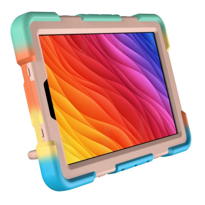 Bild 2, Galaxy Tab A11 Plus Skal Kickstand Shockproof Rainbow