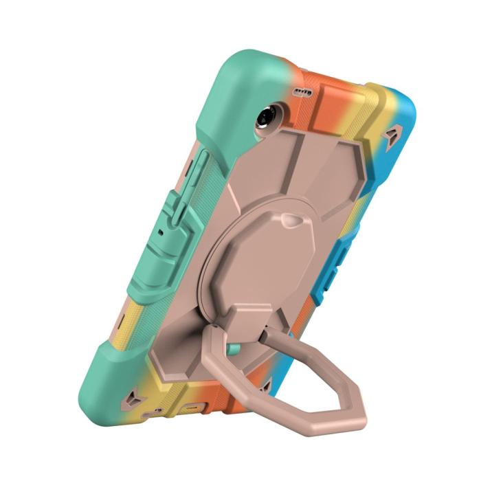 Bild 4, Galaxy Tab A11 Plus Skal Kickstand Shockproof Rainbow
