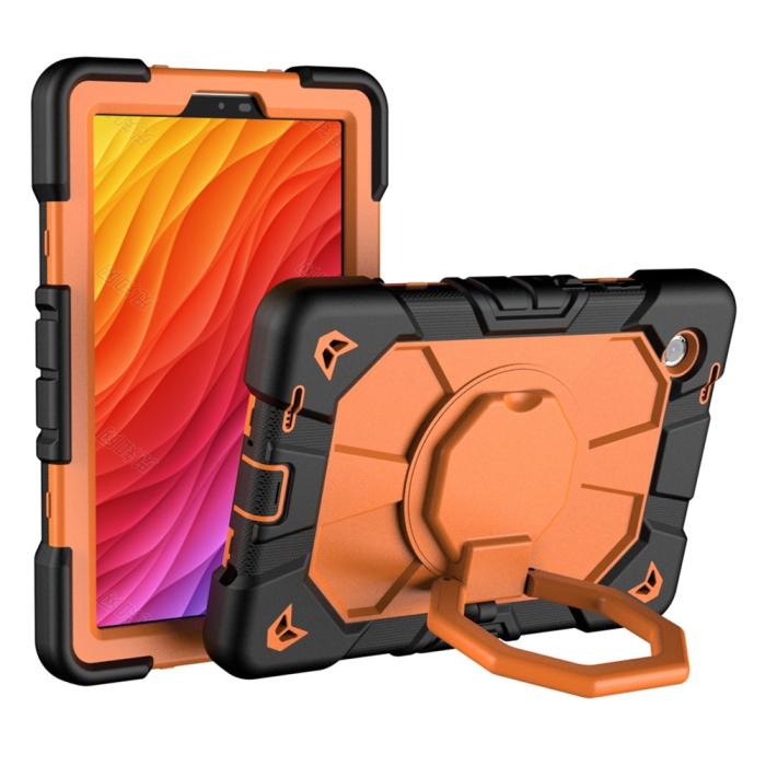 Bild 1, Galaxy Tab A11 Plus Skal Kickstand Shockproof Svart / Orange