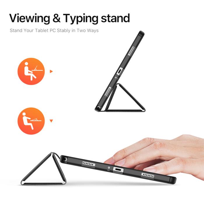 Bild 2, DUX DUCIS Galaxy Tab A11 Plus/A9 Plus Fodral DOMO Tri-Fold Svart