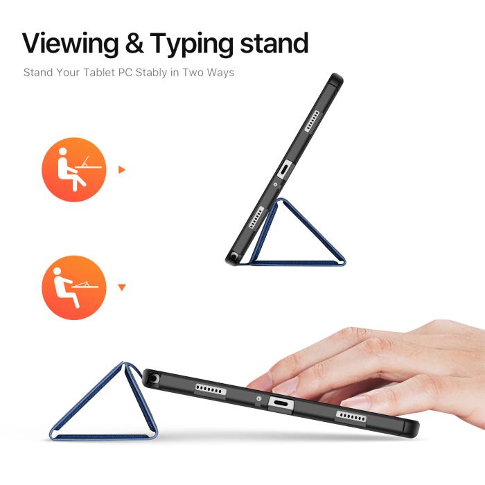 Bild 2, DUX DUCIS Galaxy Tab A11 Plus/A9 Plus Fodral DOMO Tri-Fold Blå