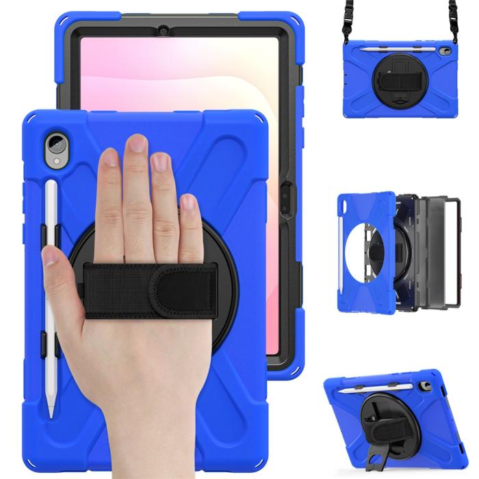 Bild 2, Samsung Galaxy Tab S11 Skal Shockproof Hybrid Kickstand Blå