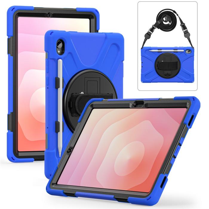 Bild 4, Samsung Galaxy Tab S11 Skal Shockproof Hybrid Kickstand Blå