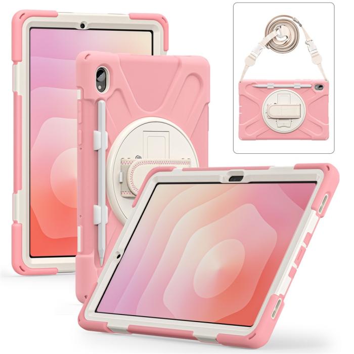 Bild 4, Samsung Galaxy Tab S11 Skal Shockproof Hybrid Kickstand Rosa
