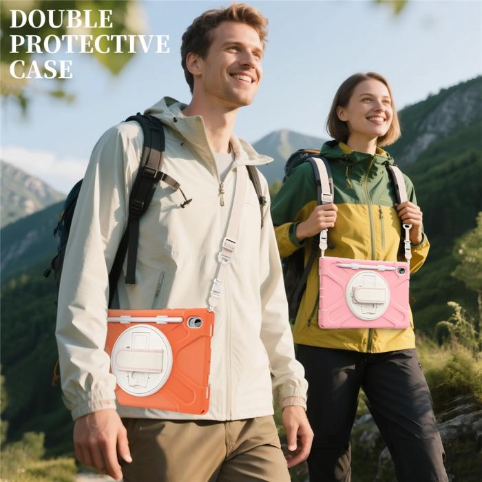 Bild 5, Samsung Galaxy Tab S11 Skal Shockproof Hybrid Kickstand Rosa