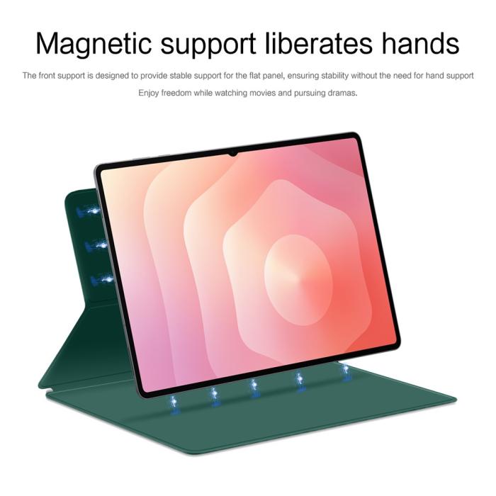 Bild 3, Samsung Galaxy Tab S11 Ultra Fodral Magnetiskt Grön