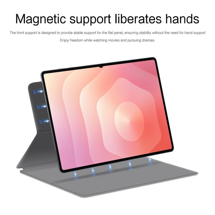 Bild 3, Samsung Galaxy Tab S11 Ultra Fodral Magnetiskt Grå