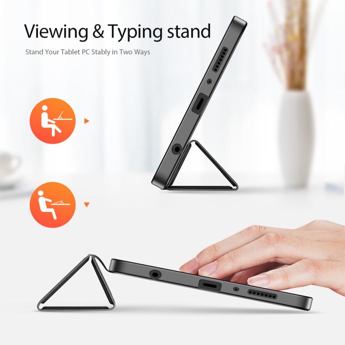 Bild 2, DUX DUCIS Galaxy Tab A11 / A9 Fodral DOMO Tri-Fold Svart